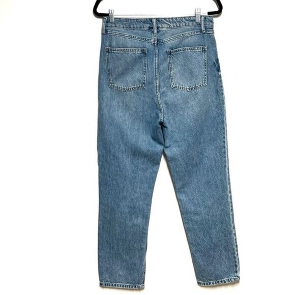 Revolve House of Harlow 1960 High Rise Straight Split Hem Denim Jeans Sz 29 - Picture 3 of 7